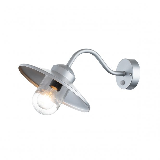 KLAMPENBORG Wall Lantern with PIR Sensor In 304 Stainless Steel And Clear Glass