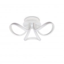 KNOT 3 light LED ceiling light in white finish