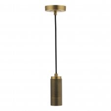 E27 Suspension in Aged Brass
