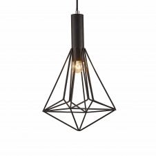 KRISTOFF Ceiling Pendant Open Geometric Cage Black