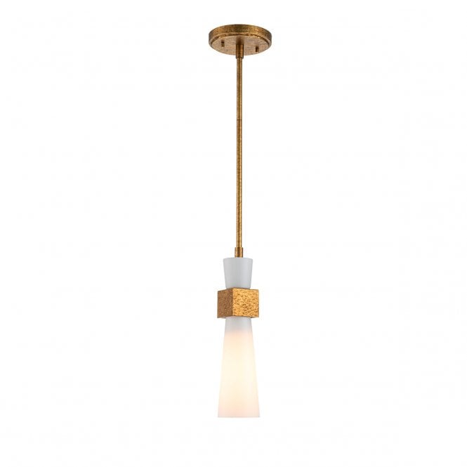 Kristy Mini Pendant in Distressed Gold