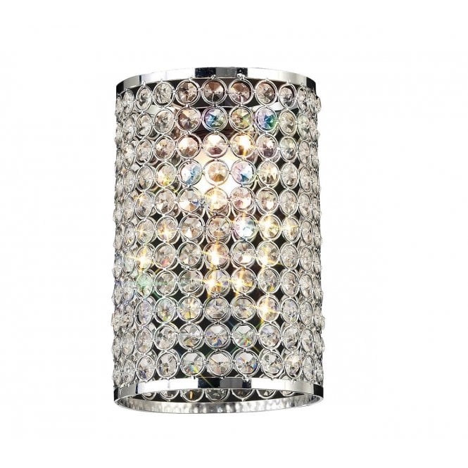 KUDO Cylinder Real K9 Crystal Easy Fit Ceiling Shade Pendant