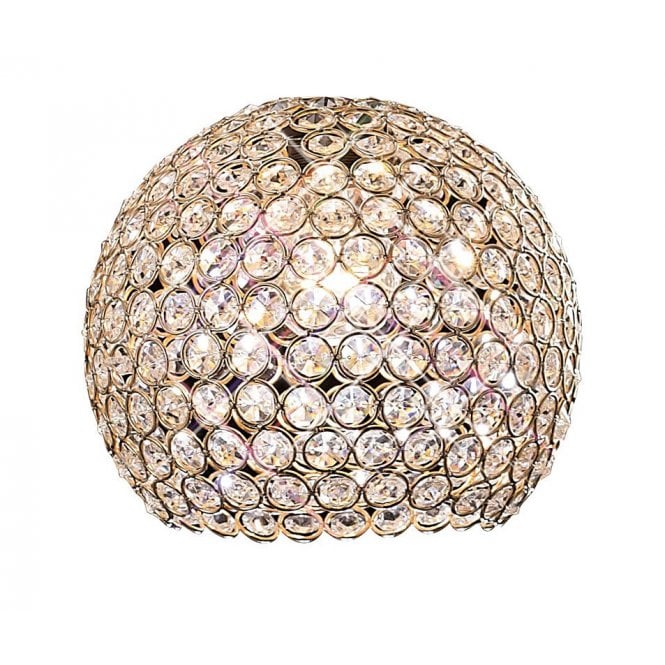 KUDO Real K9 Crystal Ball Easy Fit Ceiling Shade Gold Real K9 Crystal
