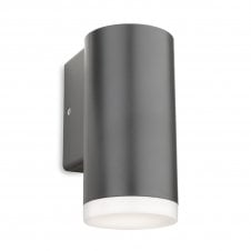 single outdoor wall light in graphite