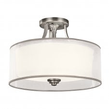Semi-Flush Ceiling Light in Antique Pewter