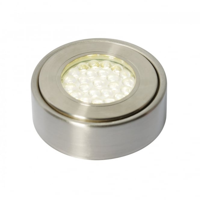 LAGHETTO contemporary satin nickel LED cabinet light