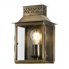 Traditional Antique Brass Exterior Wall Lantern