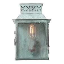 Traditional Verdigris Exterior Wall Light