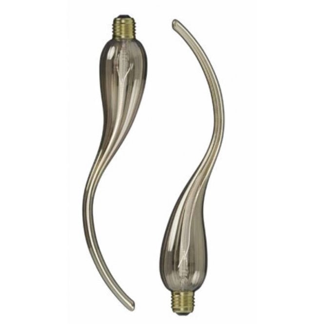 LAMDA LED bulbs in gold finished glass ES/E27 Dimmable (pack of 2)