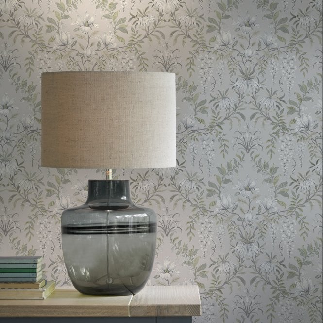 Laura Ashley PARTERRE Sage Wallpaper