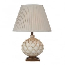 artichoke table lamp in cream