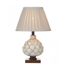 cream artichoke style table lamp