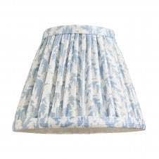 blue leaf pattern lampshade