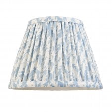 blue leaf pattern tapered shade