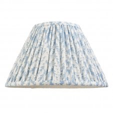 blue leaf pattern tapered shade