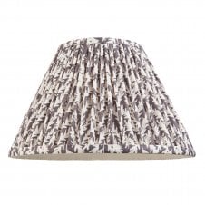grey leaf pattern tapered shade