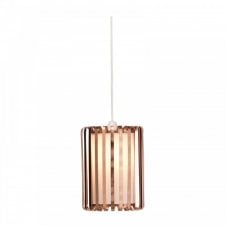 LECH Small Easy Fit Ceiling Light Shade in Copper with White Diffuser