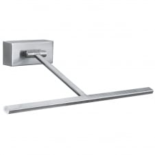 LED satin silver picture light with pull cord