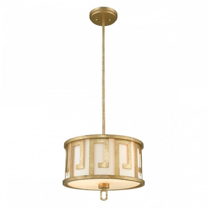 LEMURIA medium dual mount ceiling light in distressed gold finish