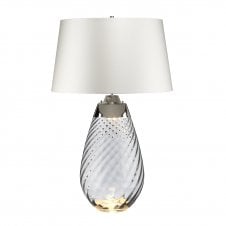 Twisted Glass Dual-Lit Table Lamp