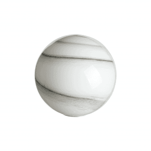 LINE14 1P44 15cm Round Marble Effect Grey & White Glass Shade