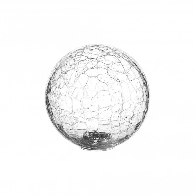 LINE14 IP44 15cm Round Crackled Clear Glass Shade