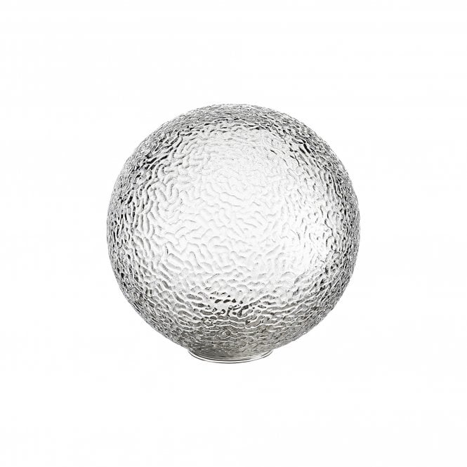LINE14 IP44 15cm Round Dimpled Clear Glass Shade