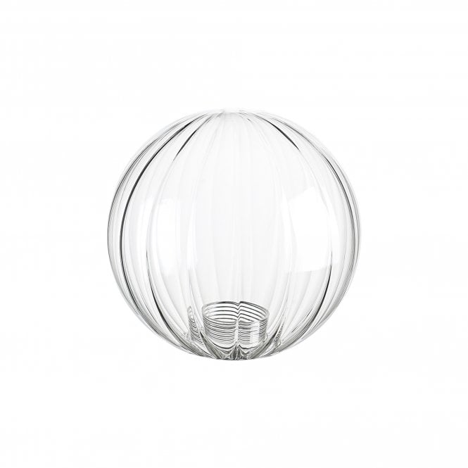 LINE14 IP44 15cm Round Segment Clear Glass Shade
