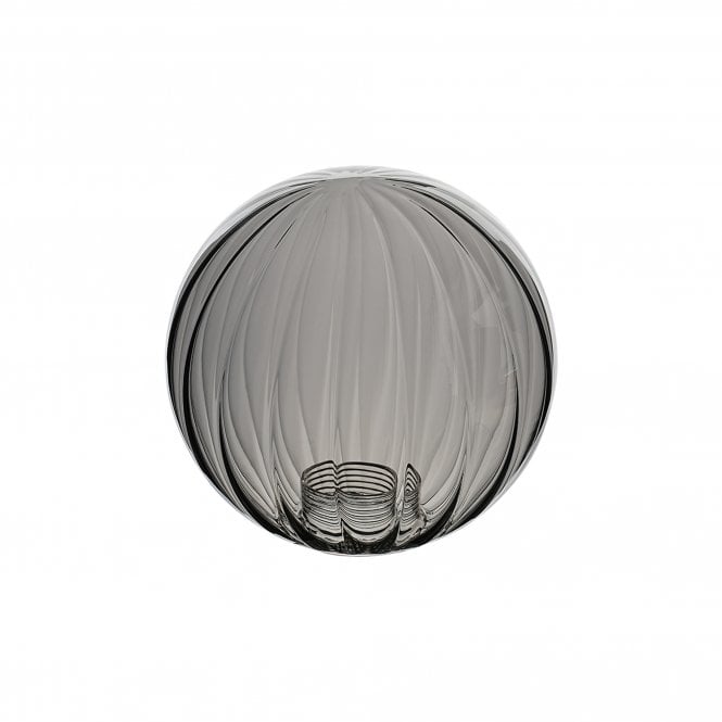 LINE14 IP44 15cm Round Segment Smoke Plated Glass Shade