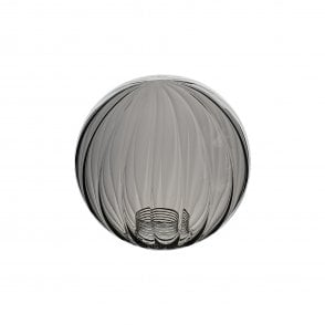 LINE14 IP44 15cm Round Segment Smoke Plated Glass Shade
