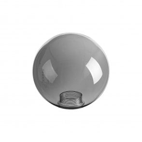 LINE14 IP44 15cm Round Smoke Plated Glass Shade