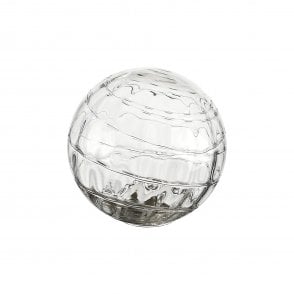 LINE14 IP44 15cm Round Textured Melting Clear Glass Shade