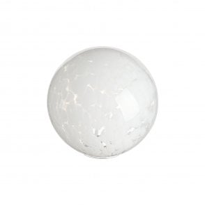 LINE14 IP44 15cm Round White Confetti Glass Shade