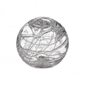 LING9 Dune Effect Round Clear Glass Shade