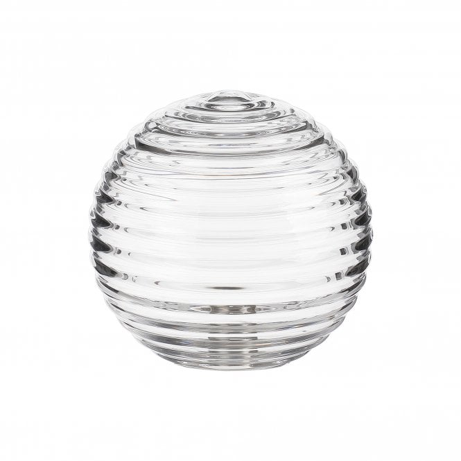LING9 Ribbed Round Clear Glass Shade