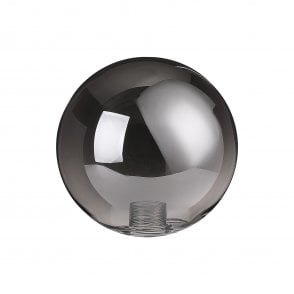 LING9 Smooth Round Smoked Glass Shade