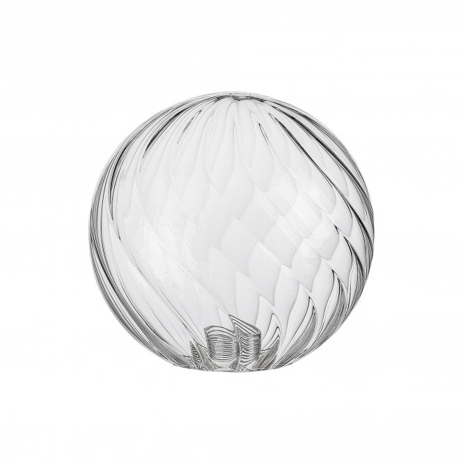 LING9 Swirl Round Clear Glass Shade