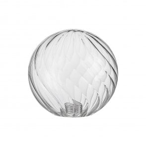 LING9 Swirl Round Clear Glass Shade