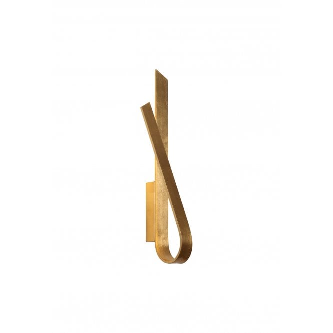 LINGUINE Ribbon Style LED Wall Light in Gold Leaf with 3 year warranty