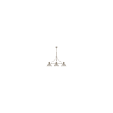 Linspiration Lighting LINCOLN 3 Light Antique Brass Pendant With 30cm Prismatic Glass Shade