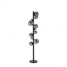 Linspiration Lighting RYLEE Floor Lamp | 11 x G9 | Satin Black | Chrome Plated Glass
