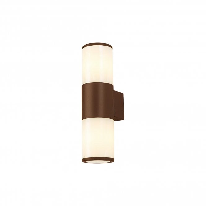  TUBULATE Wall Lamp 33cm | IP54 | Matt Brown and Opal | 2yrs Warranty