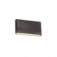 LOGAN 2 Light LED Wall Light Black/Silver 6 watt with 3 year warranty
