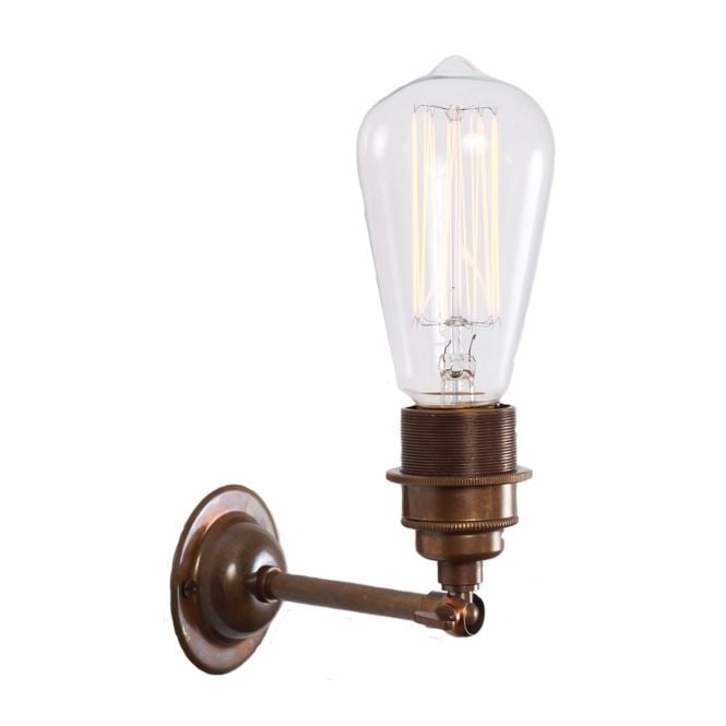 LOME Vintage Minimalist Wall Light in Antique Brass