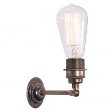 antique silver industrial single wall light