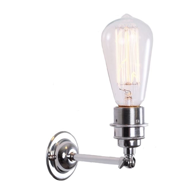 LOME Vintage Minimalist Wall Light in Polished Chrome