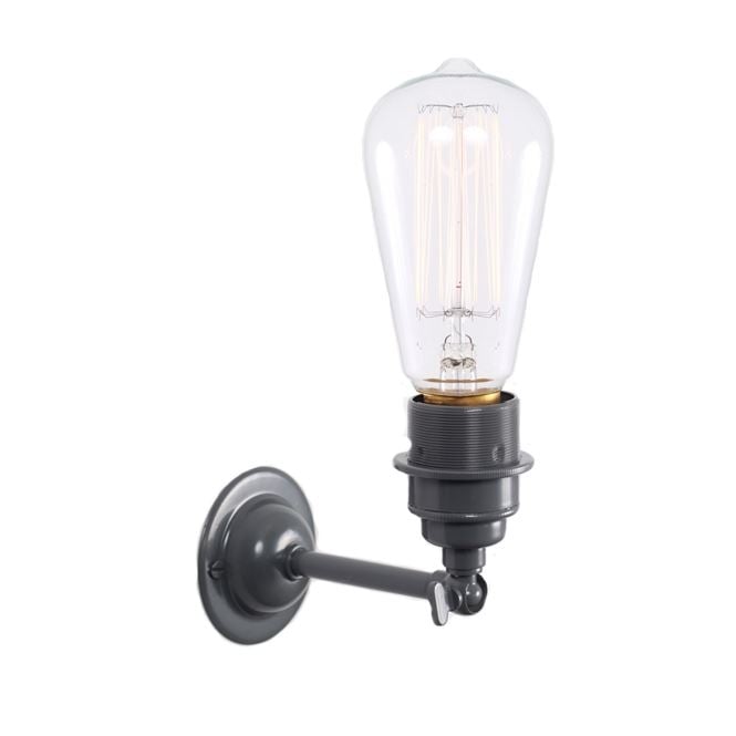LOME Vintage Minimalist Wall Light in Powder Coated Grey