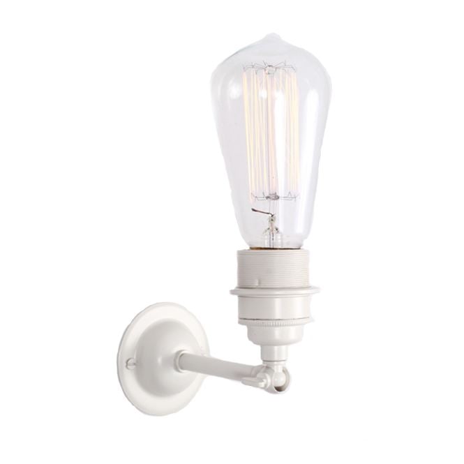 LOME Vintage Minimalist Wall Light in Powder Coated White
