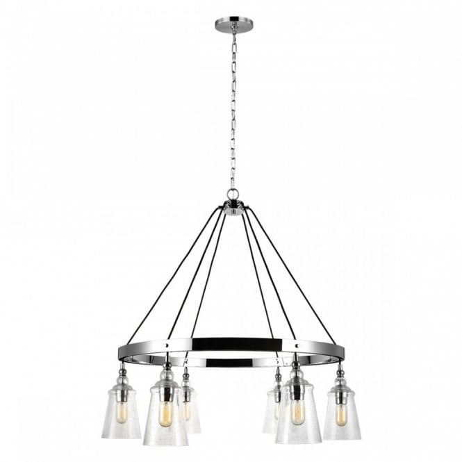 LORAS 6 Light Ceiling Pendant in Polished Chrome