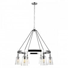 LORAS 6 Light Ceiling Pendant in Polished Chrome